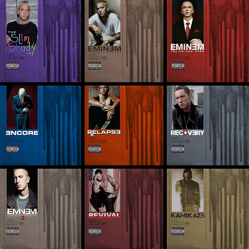 OC] I made 9 Eminem album covers in the style of Music to be Murdered By : Eminem HD phone wallpaper