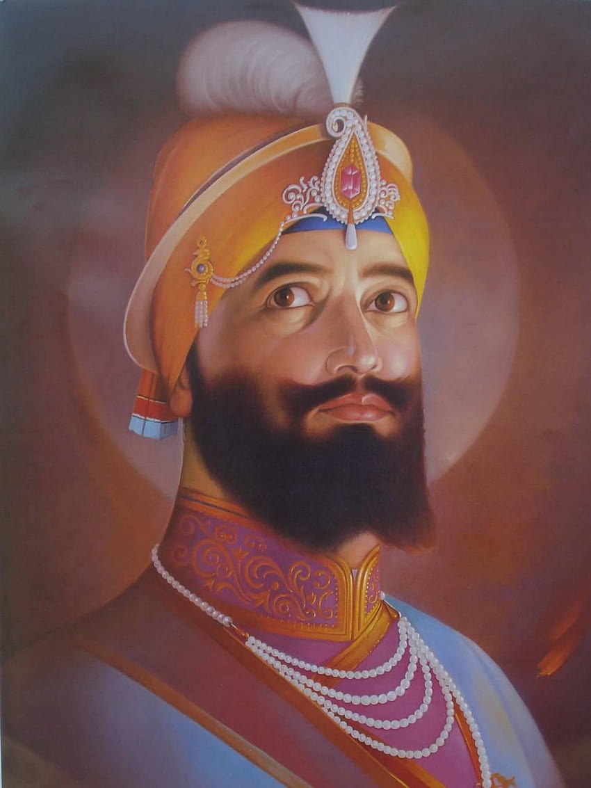 Guru Gobind Singh Ji โดย กุฎีปัญจะบัน วอลล์เปเปอร์โทรศัพท์ HD