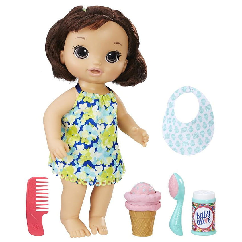 Baby Alive Magical Scoops Baby Doll Brunette HD phone wallpaper