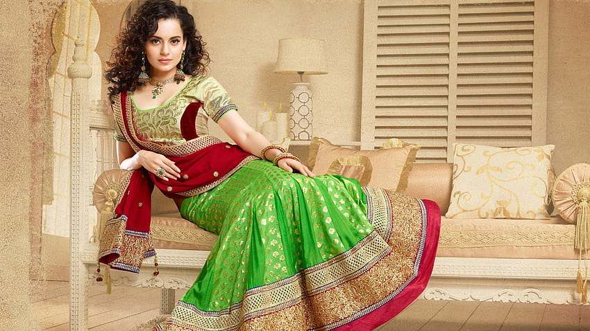 desktop wallpaper 2560x1440 kangana ranaut in desi saree 1440p resolution saree