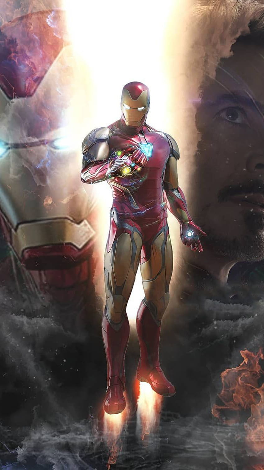 Ich bin Iron Man Snap Infinity Stones MK 85 Armor IPhone, Iron Man mit Infinity-Steinen HD-Handy-Hintergrundbild