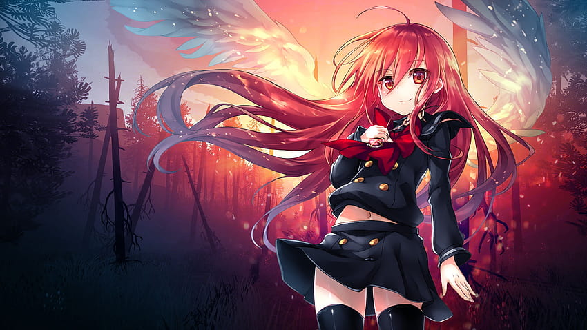 Red Anime Girl, anime red girl aesthetic HD wallpaper