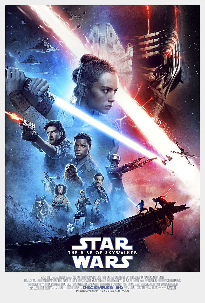 Star Wars: The Rise of Skywalker nowy plakat, 15 nowych, gwiezdne wojny powstanie skywalkera iphone Tapeta na telefon HD