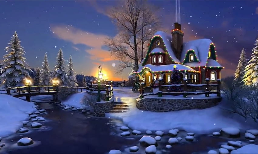 Magical Christmas Evening Winter Snow Night : 13, live christmas HD ...