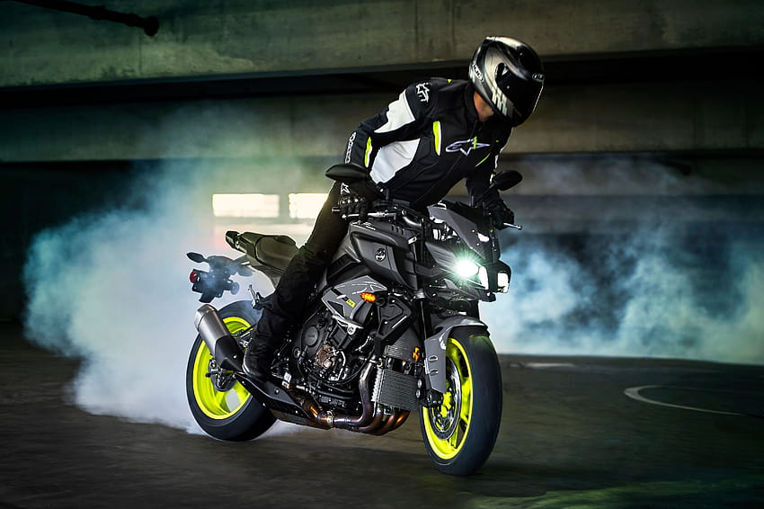 Yamaha FZ, Streetbike-Stunt HD-Hintergrundbild