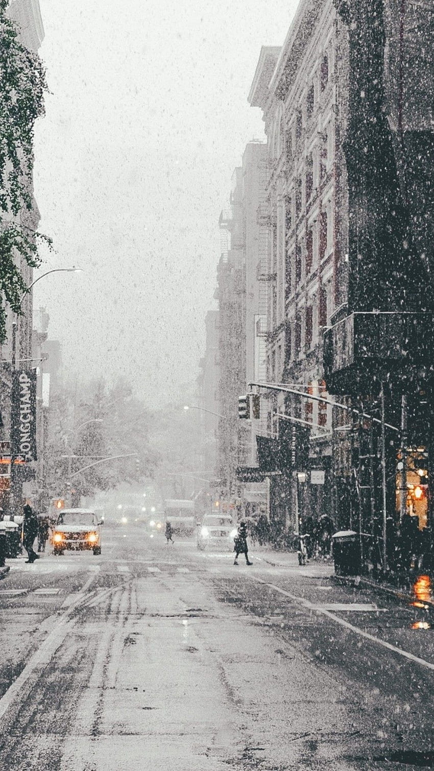 City snowfall iPhone 6 / 6S Plus HD phone wallpaper | Pxfuel