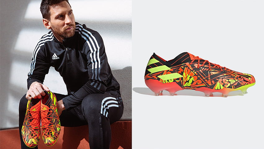 Adidas の Nemeziz Messi.1 ブーツが GOAT Lionel Messi を祝う 高画質の壁紙