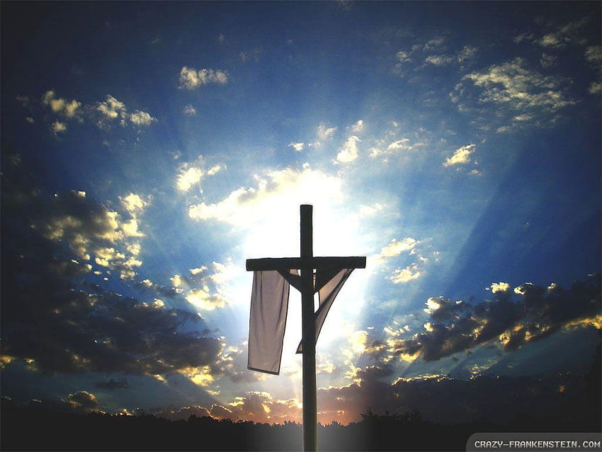 Jesus Christus Auferstehung Natur Ostersonntag, religiöse Osterhintergründe HD-Hintergrundbild