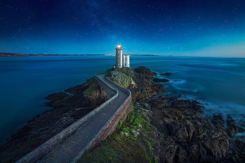 Lighthouse in France, lighthouse france HD wallpaper