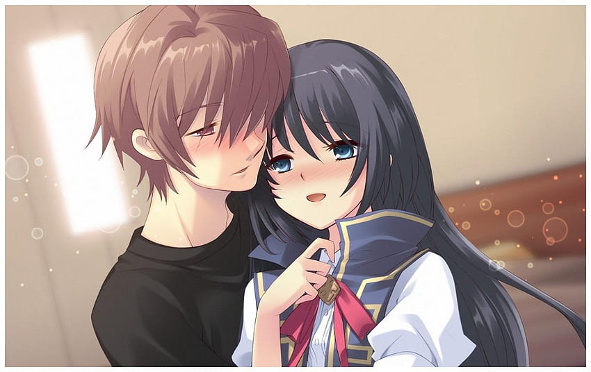 Romantic & Emotional Couples Anime Full, cute anime love HD wallpaper ...