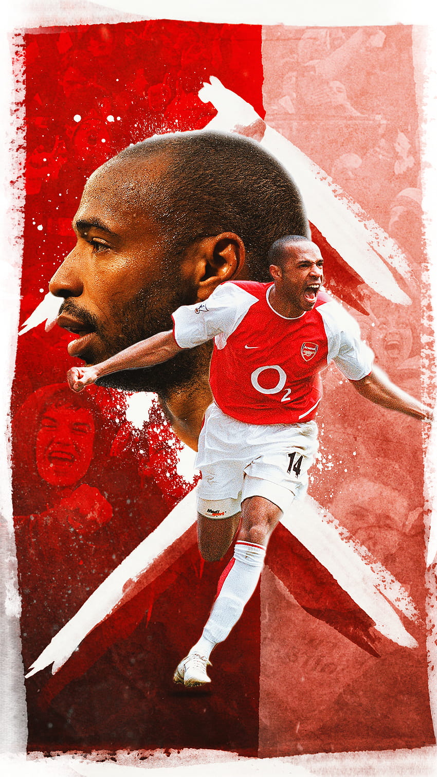 thierry henry portrait android HD phone wallpaper