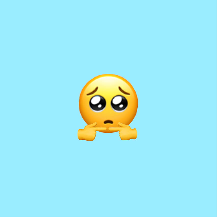 schüchternes Emoji HD-Handy-Hintergrundbild