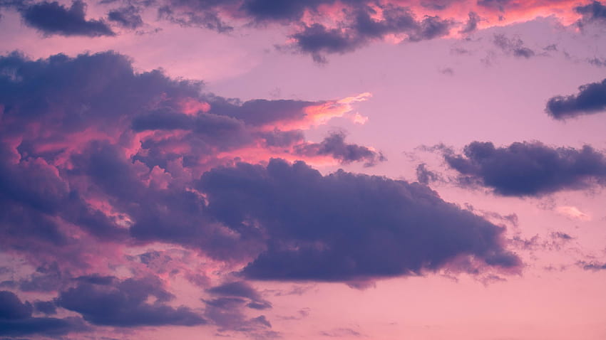 3840x2160 clouds, porous, sky, sunset, aesthetic clouds HD wallpaper