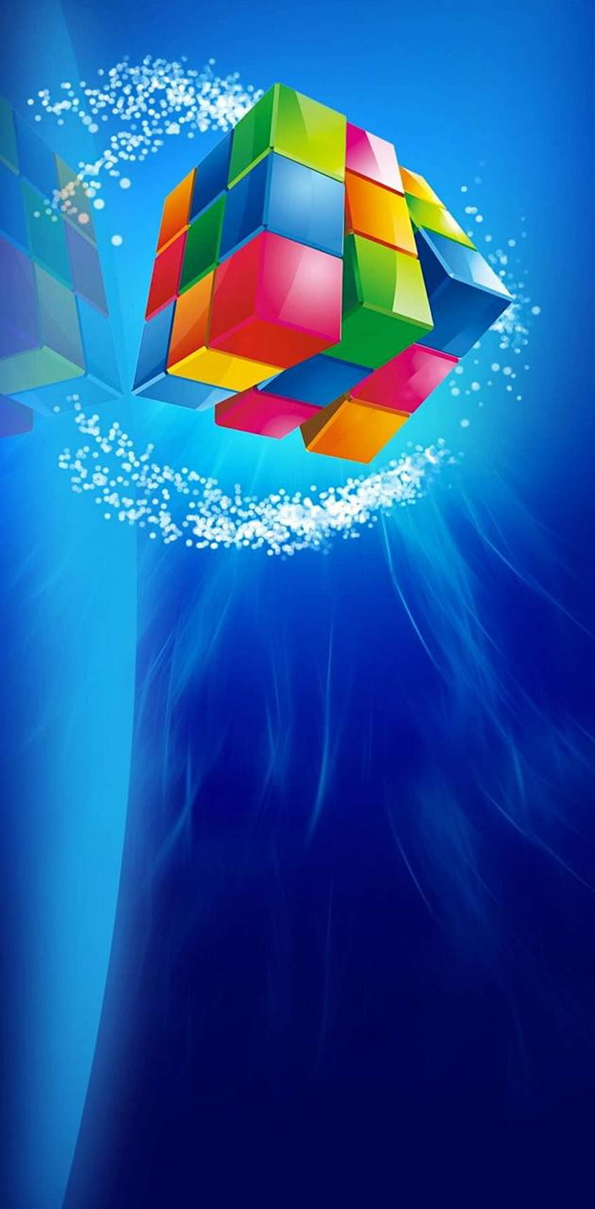 rubik cube by georgekev, cool rubiks cube HD phone wallpaper
