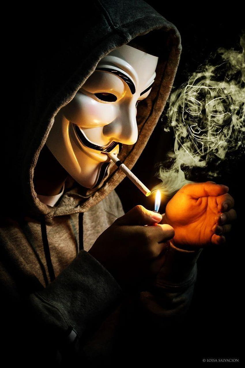 TechBurno no Anonymous em 2019, hacker iphone anônimo Papel de parede de celular HD