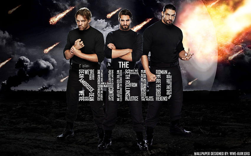The shield, WWE y superestrellas de la Wwe fondo de pantalla