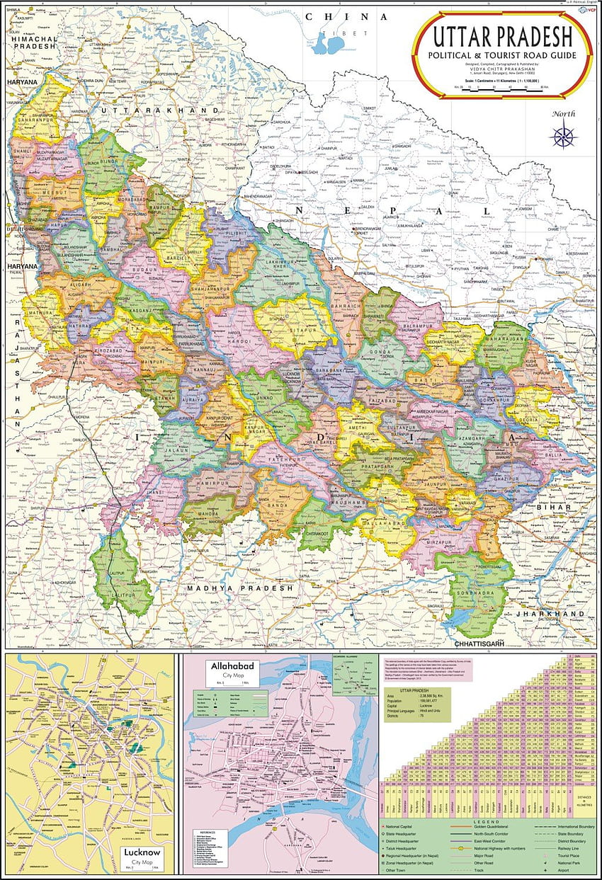 Compre o mapa de Uttar Pradesh Papel de parede de celular HD