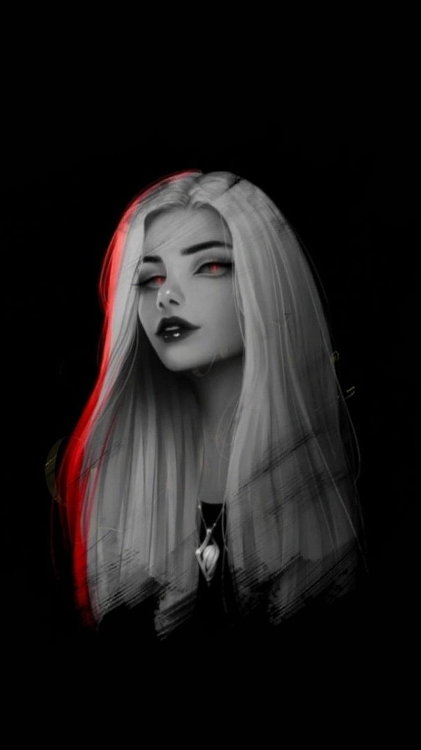 Ukasha Akhtar on Dark fantasy art, dark anime girl aesthetic HD phone wallpaper