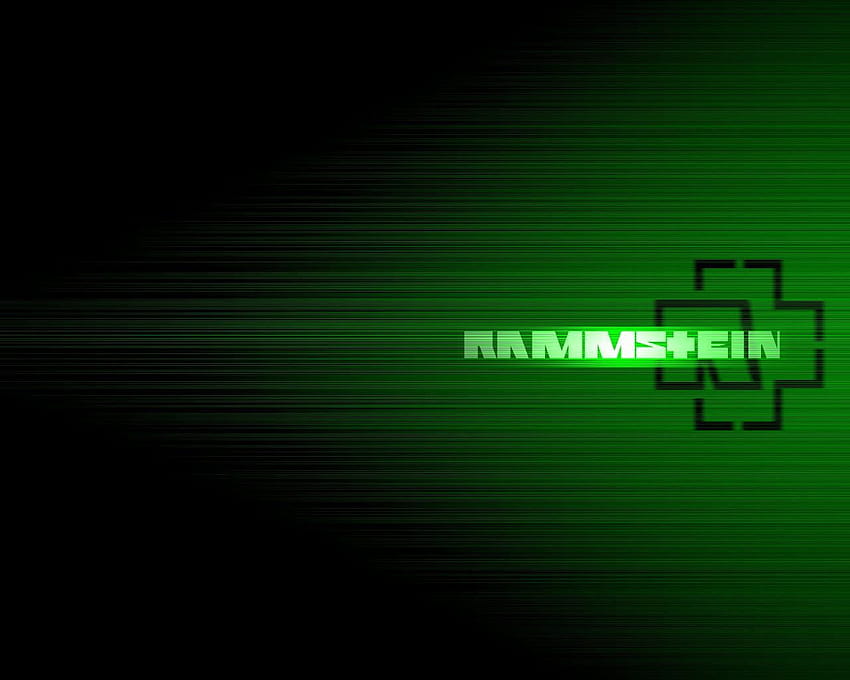 green and black Rammstein logo Band, dorian band HD wallpaper