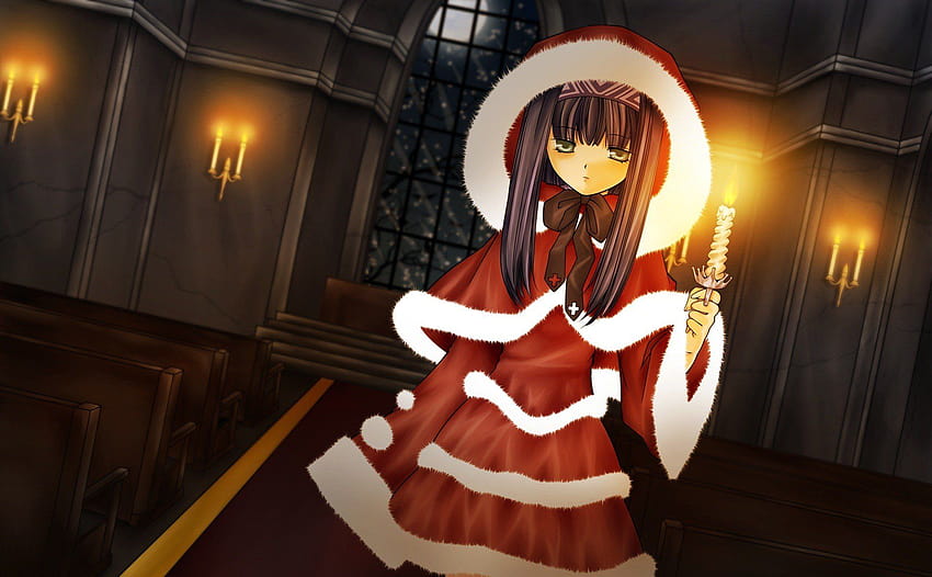 Christmas, Anime, Anime girls, Elemental Gelade, Reverie, elemental girls HD wallpaper