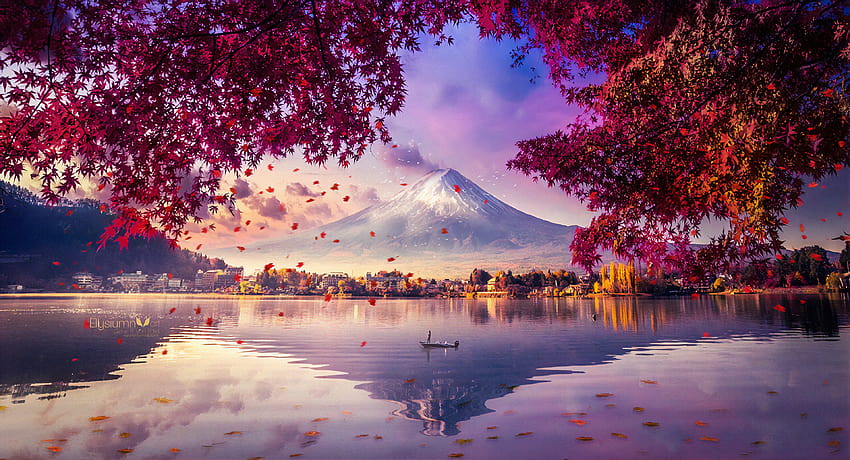Mount Fuji Hipnotyzujący widok, artysta, tła i hipnotyzujący Tapeta HD