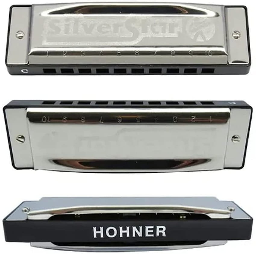 Hohner Silver Star M50401X C Harmonica: Musical Instruments, mouth organ HD wallpaper