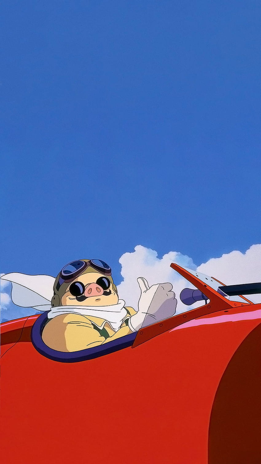 Couldn't find any Porco Rosso , had to make my own HD phone wallpaper