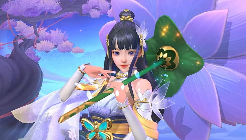 This is such a well done skin! They absolutely nailed it for Kagura's annual starlight. Everyone welcome Water Lily! : r/MobileLegendsGame, kagura water lily HD wallpaper