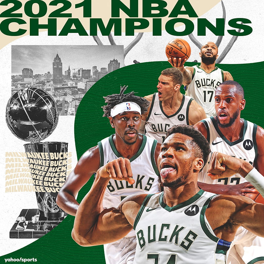 Milwaukee Bucks NBA Champions 2021 HD тапет за телефон