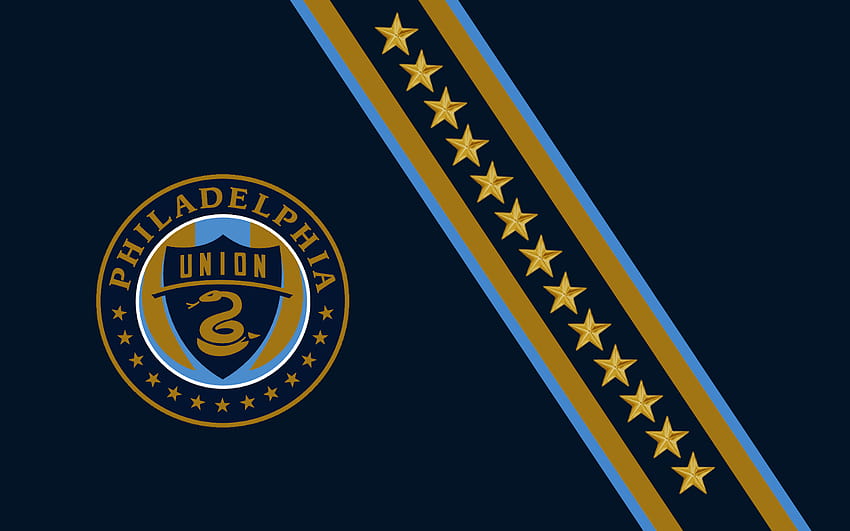 Download wallpapers Philadelphia Union, blue background, American soccer  team, Philadelphia Union emblem, MLS, Philadelphia, USA, soccer, Philadelphia  Union logo for desktop free. Pictures for desktop free