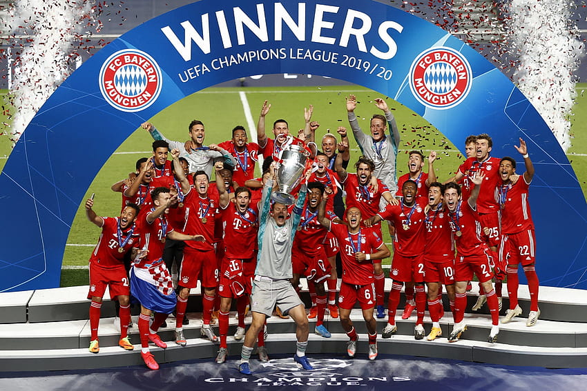 Bayern München gewinnt den 6. Champions-League-Titel HD-Hintergrundbild