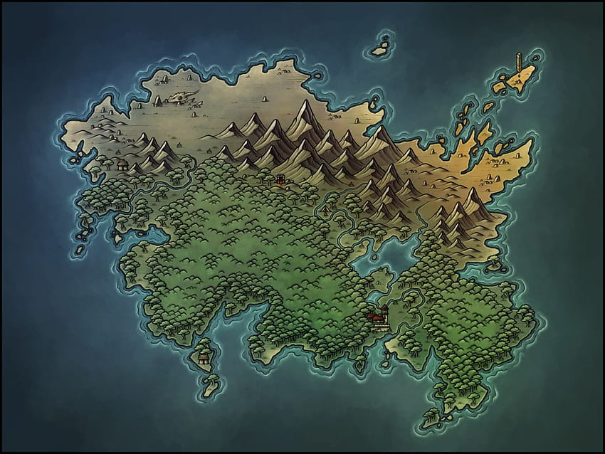 Pembuat Peta Fantasi: peta premade untuk pembangunan dunia! Wallpaper HD