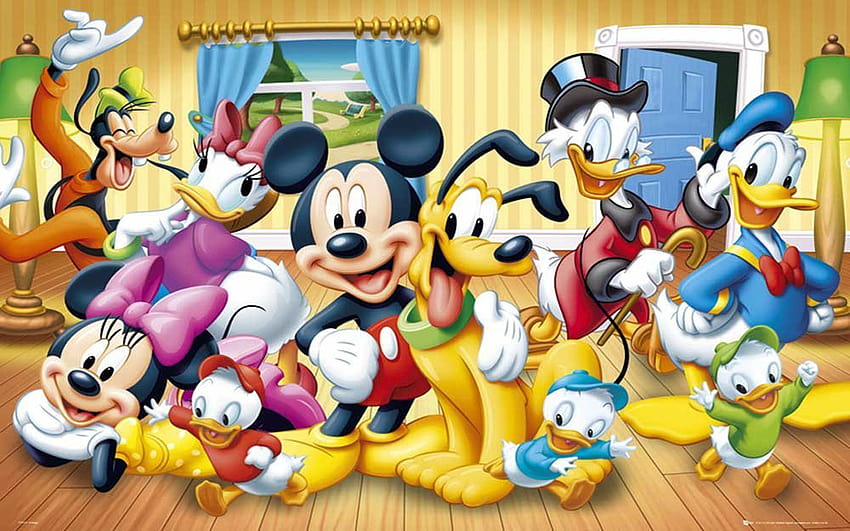 Mickey e amigos, mickey mouse e amigos papel de parede HD