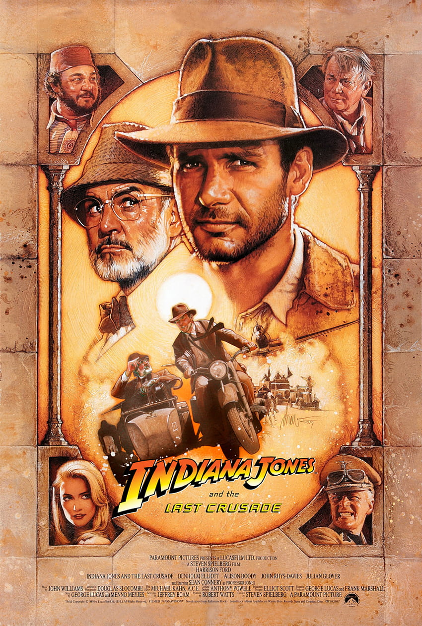 Indiana Jones Last Crusade Poster und Hintergründe, Indiana Jones und der letzte Kreuzzug HD-Handy-Hintergrundbild