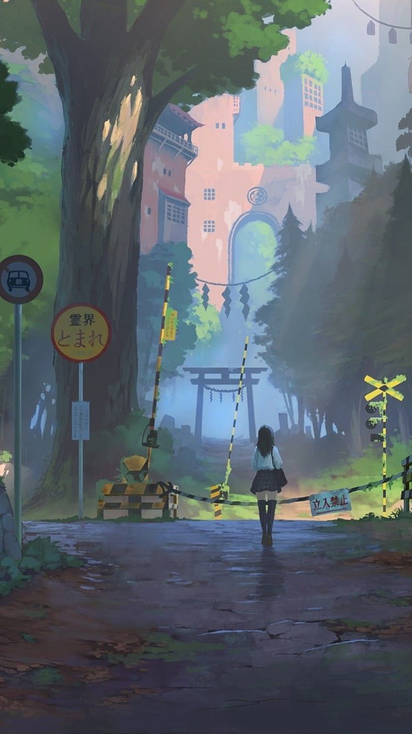 Aesthetic Anime Landscape, Anime Nature Aesthetic HD phone wallpaper |  Pxfuel