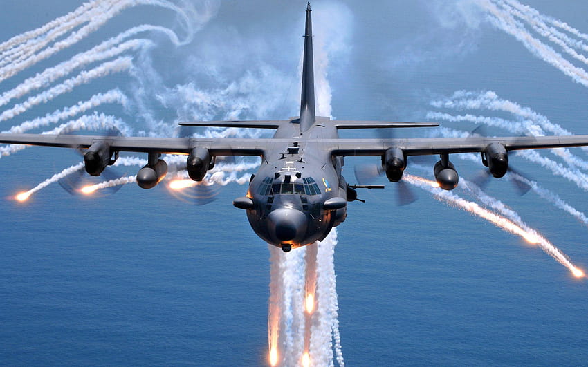 Lockheed AC 130 Military Aircrafts Planes in, war planes HD wallpaper