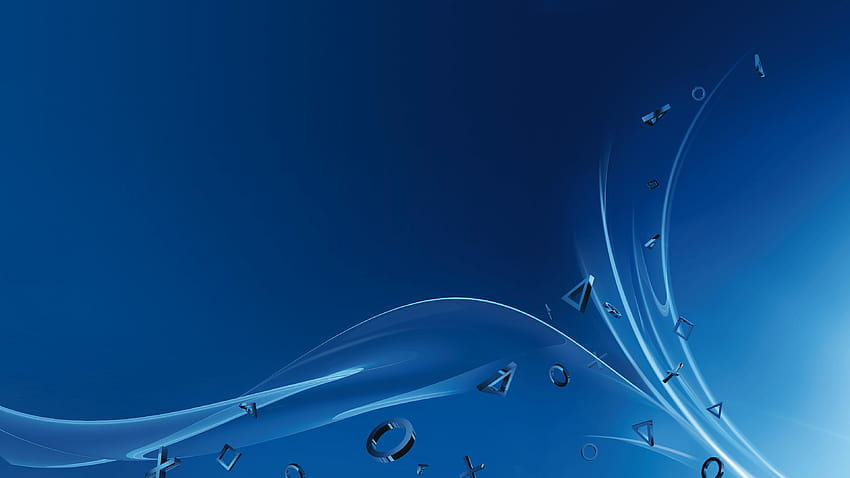 Gráficos de PS4 azul, retro ps4 azul fondo de pantalla