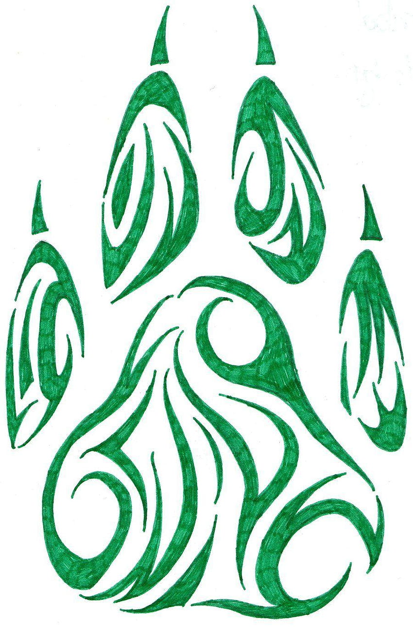 fondo de pantalla de engranaje tribal verde