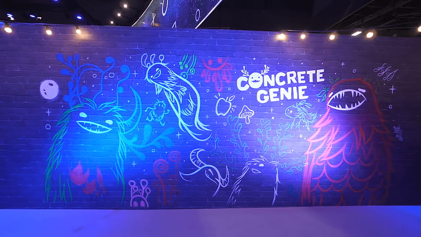 Paris Games Week의 멋진 Concrete Genie 벽화를 확인하세요. HD 월페이퍼