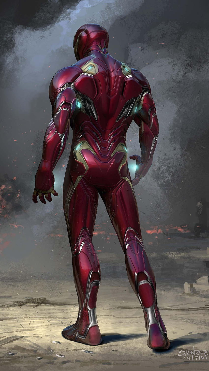 Nano Tech Suit Iron Man iPhone, iron man mk50 HD тапет за телефон