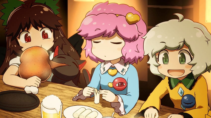 Touhou, Eating Food, Anime Girls, , Background, 27209e, anime thanksgiving girls HD wallpaper