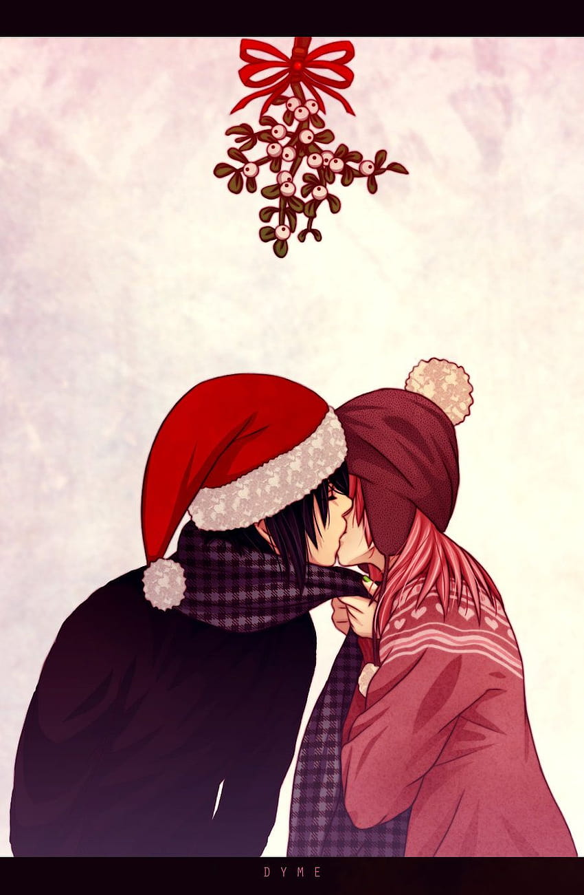 Anime Xmas Couples Wallpapers  Wallpaper Cave