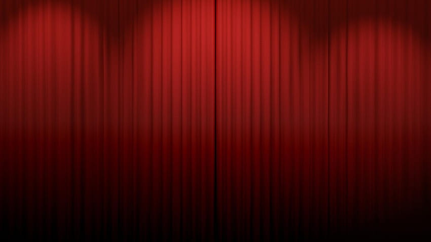 Curtains red scenario theatre HD wallpaper