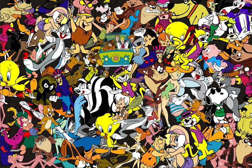 Collage de personajes de dibujos animados de MGM, dibujos animados,  portátil de collage fondo de pantalla | Pxfuel