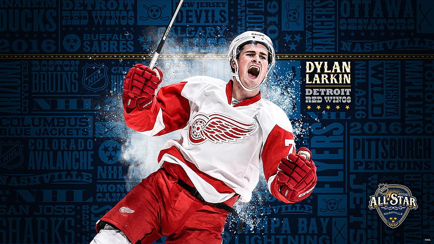Detroit Red Wings, dylan larkin HD wallpaper