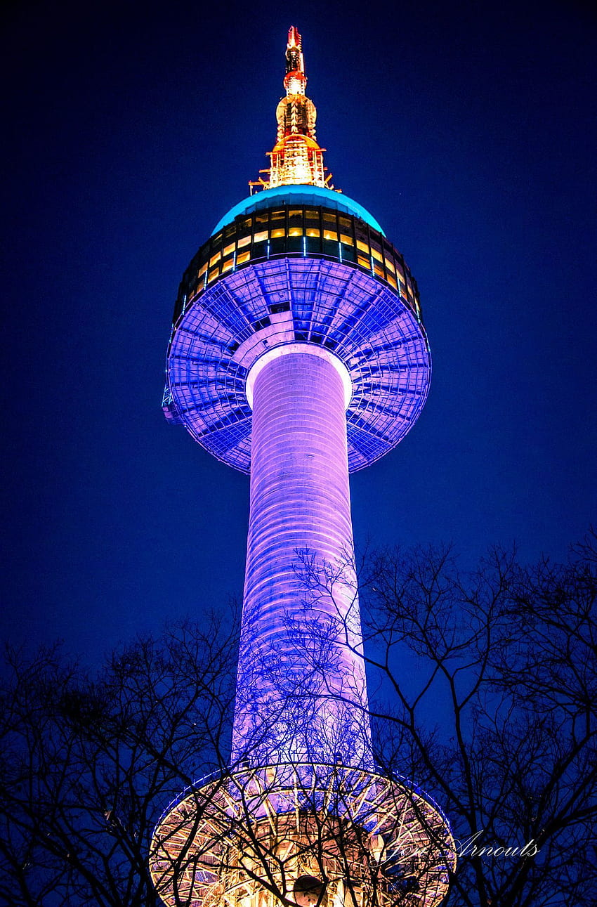 Wieża Seulu, wieża namsan Tapeta na telefon HD