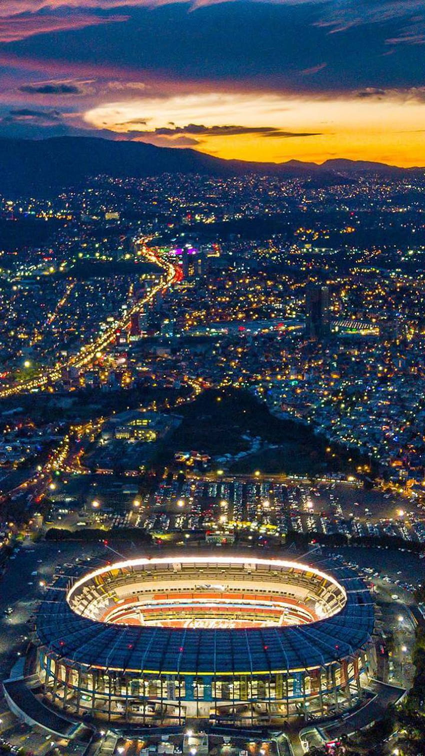 Widok Estadio Azteca autorstwa Nicolo69 Tapeta na telefon HD