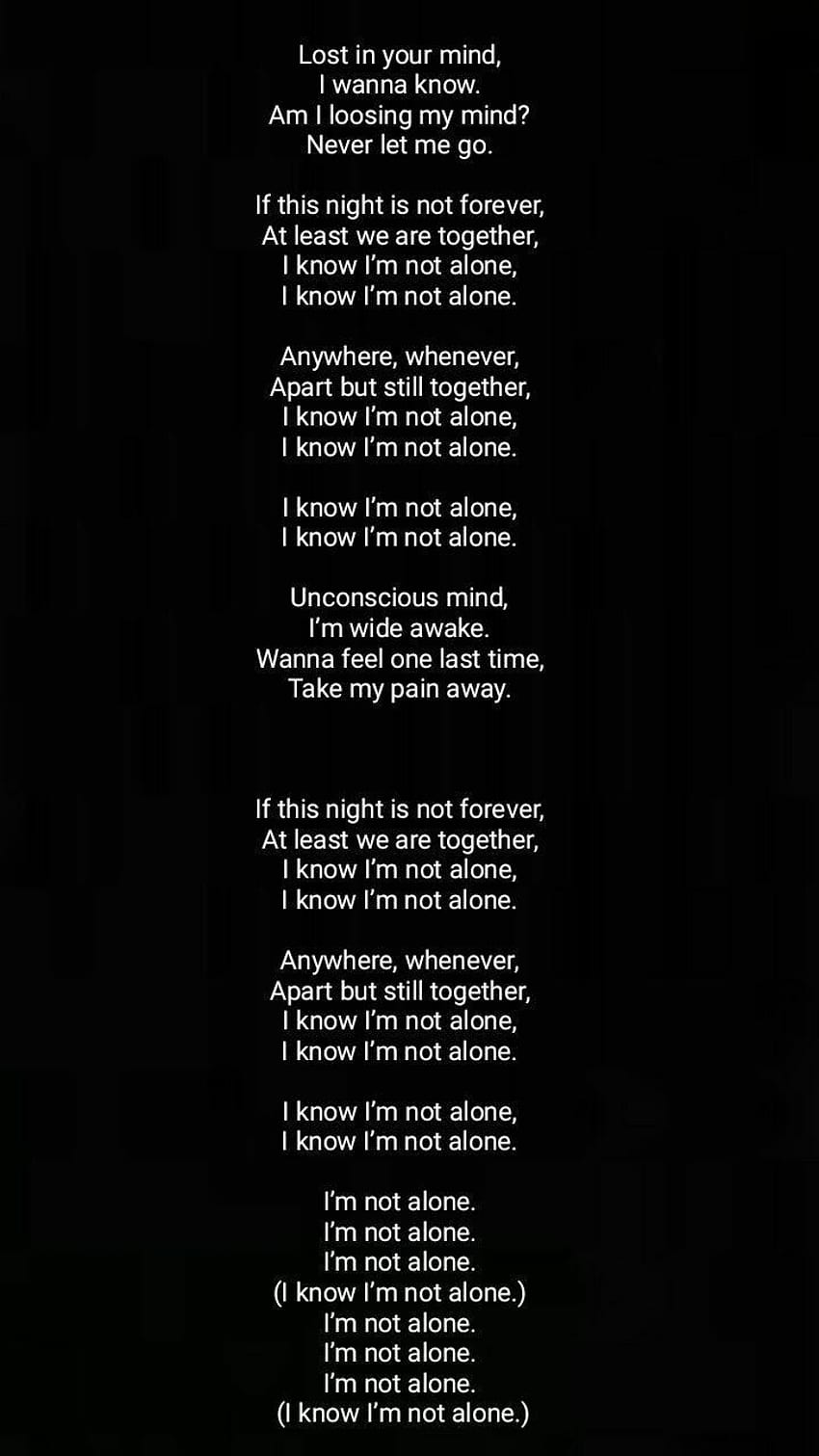 Tekst piosenki Alone Alan Walker Tapeta na telefon HD