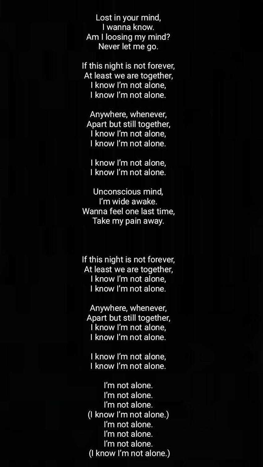 Alone' Lyrics by Neeja