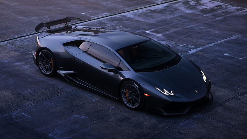 63047 Lamborghini Huracán Ultra , Süper Araba, Spor Araba, Araba, Siyah Araba, Lamborghini, siyah süper arabalar HD duvar kağıdı